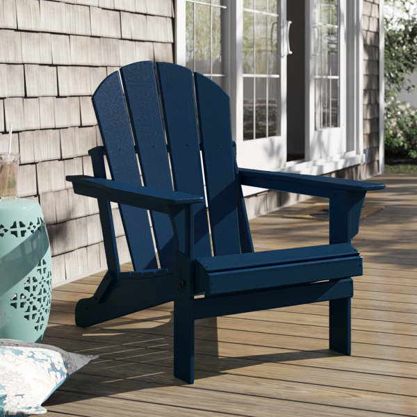 Adirondack classic midnight navy blue online outdoor patio folding wood chair